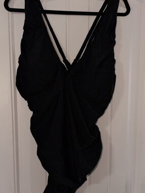 Black One-Piece Swimsuit